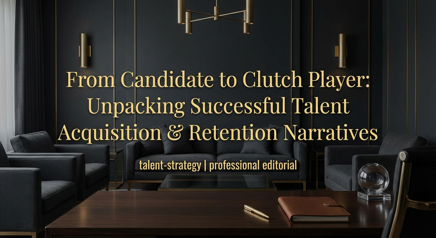 From Candidate to Clutch Player: Unpacking Successful Talent Acquisition & Retention Narratives - talent-strategy - professional editorial