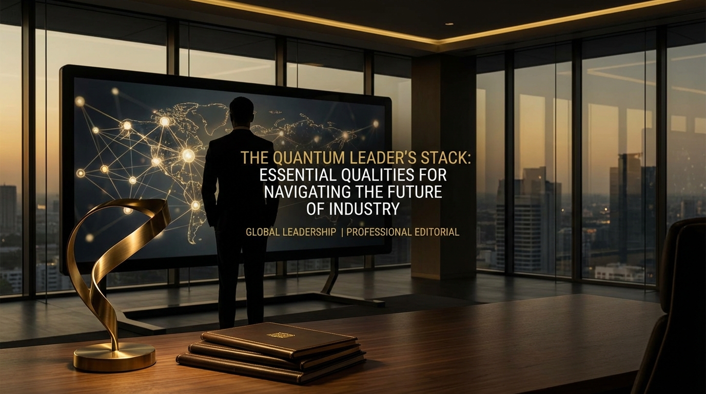 The Quantum Leader's Stack: Essential Qualities for Navigating the Future of Industry - leadership - professional editorial