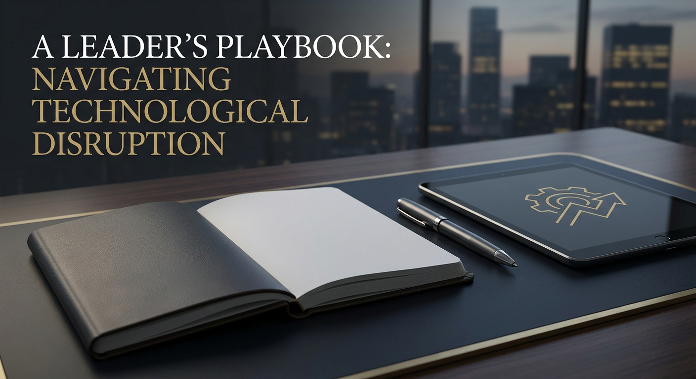 A Leader's Playbook for Navigating Technological Disruption - leadership - professional editorial