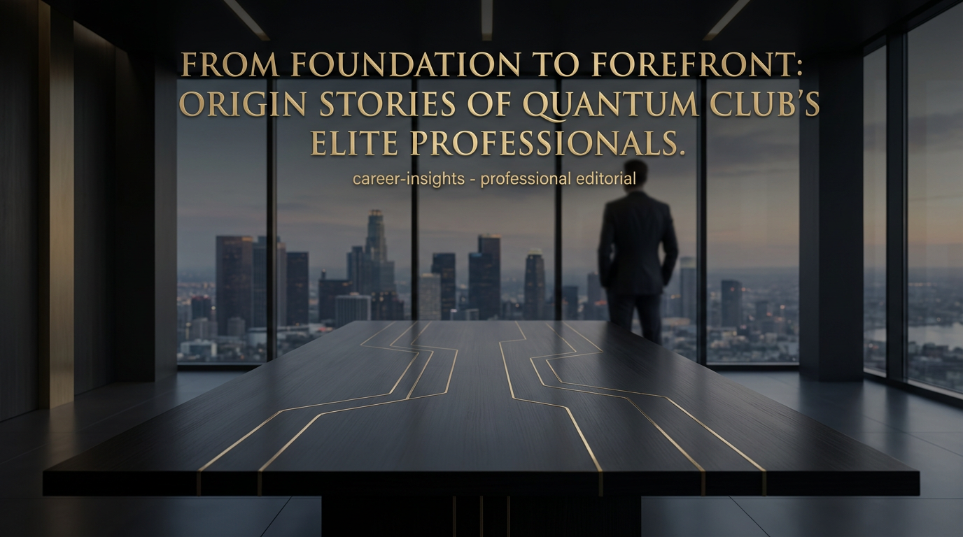From Foundation to Forefront: Origin Stories of Quantum Club's Elite Professionals - career-insights - professional editorial