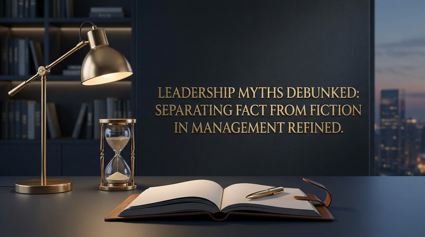 Leadership Myths Debunked: Separating Fact from Fiction in Management - leadership - professional editorial